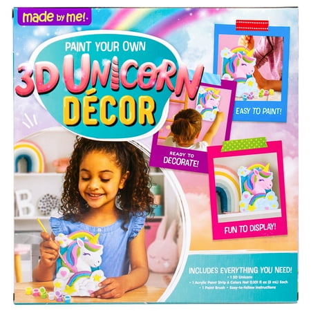 Made by Me Paint Your Own 3D Unicorn D?cor, Boys and Girls, Child, Ages 8+