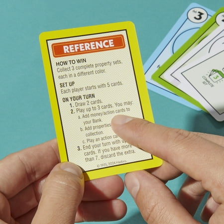 Monopoly Deal Card Game, Quick-Playing Family Card Game for 2-5 Players, Non-Candy Easter Basket Stuffers Gifts, Ages 8+