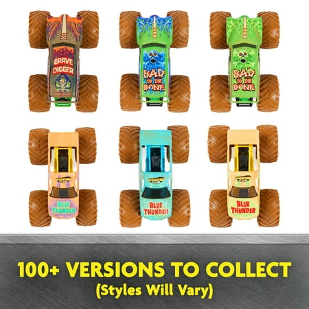 Monster Jam, Mystery Mudders, Official Die-Cast Monster Truck, Wash to Reveal, 1:64 Scale (Styles Will Vary)