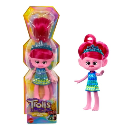 DreamWorks Trolls Band Together Trendsettin? Queen Poppy Fashion Doll, Toys Inspired by the Movie