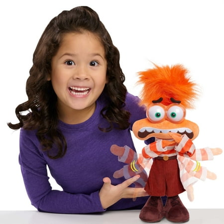 Disney and Pixar Inside Out 2 Shaking with Anxiety Feature Plush, Kids Toys for Ages 3 up