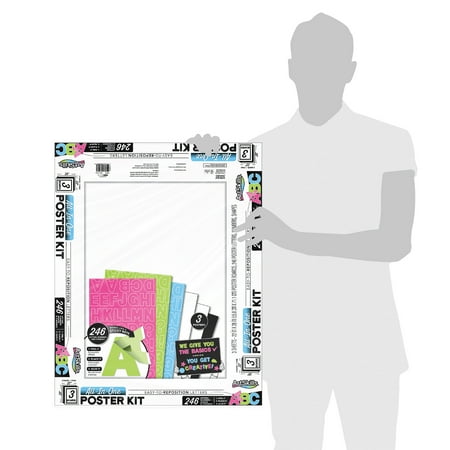 ArtSkills All-in-One Poster Kit for Kids & Adults, School Projects and Signs, 249 Pcs