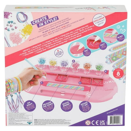 Blingle Bands DIY Gem Friendship Bracelet, 8 Band Deluxe Studio - Arts & Craft Activity for Ages 7 and up
