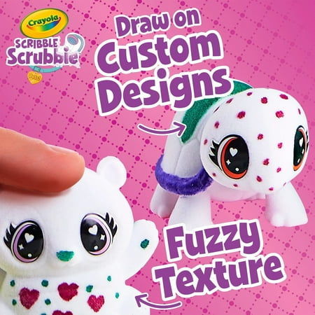 Crayola Scribble Scrubbie Pets Scented Spa Playset, Gift for Kids, Art Kit, Beginner Unisex Child