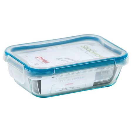 Snapware 2-Cup Total Solution Rectangle Food Storage Container, Glass