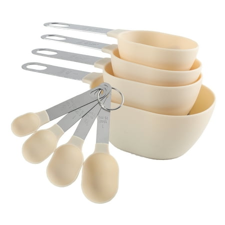 Cook With Color 8-Piece Measuring Cup and Spoon Set ? Essential Kitchen Tools for Precision