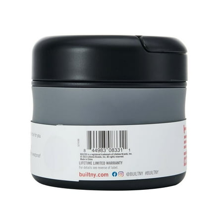 BUILT 12oz Wide Mouth Insulated Food Jar in Black