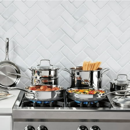 Cuisinart Tri-Ply Pro 11-Piece Stainless Steel Cookware Set