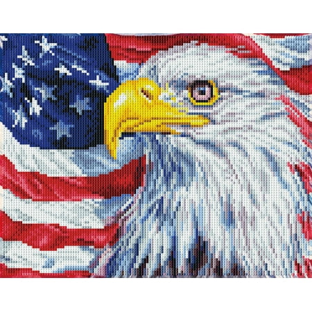 DIAMOND DOTZ? Bald Eagle & Flag Special Edition Diamond Painting Kit