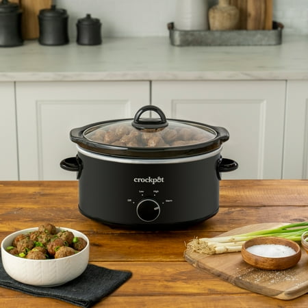 Crock-Pot? 4-Quart Classic Slow Cooker, Black
