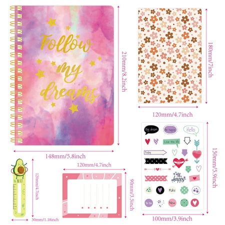 Sytle-Carry DIY Journal Kit for Girls, Journaling Arts Craft Kit, Scrapbook & Diary Supplies Set, Gifts for Girls Age of 8 9 10 11 12 13 Years Old and Up