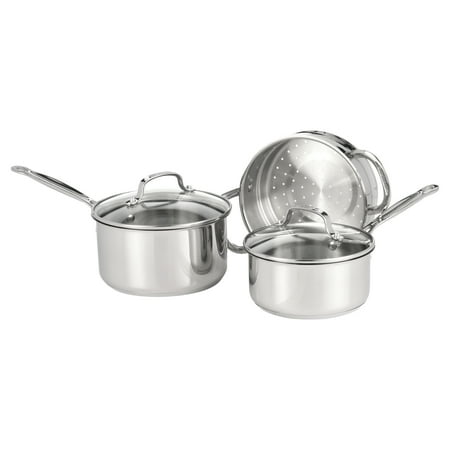 Cuisinart Chef's Classic Stainless Cookware 11 Piece Set, 77-11G