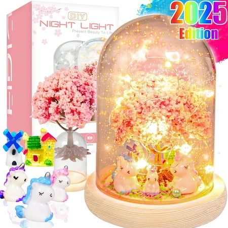 Girls Toys 5-7 Craft Kit for Kids, DIY Nightlight for Girls Toys Ages 4-6, Birthday Gifts Toys for Girls 3-6 years, Toys for Girls 5 6 7 8 9 10 11 12 Years