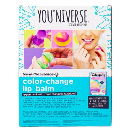 YOUniverse Make Your Own Color Change Lip Balm Kit, Child, Ages 6+