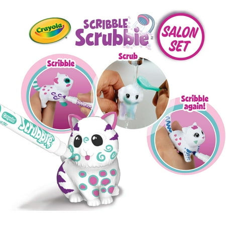 Crayola Scribble Scrubbie Pets Salon Set, Child, Unisex