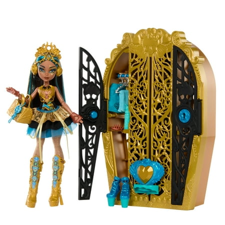 Monster High Skulltimate Secrets Monster Mysteries Playset, Cleo De Nile Doll with 19+ Surprises