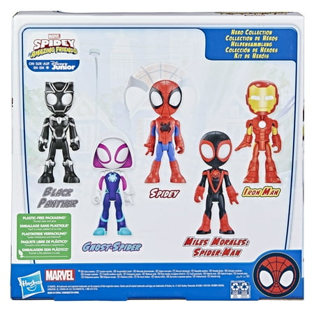 Marvel Spidey and His Amazing Friends Hero Collection Pack, 5 Action Figures