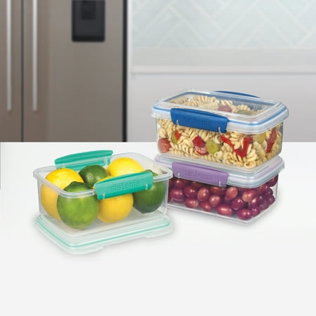 Sistema KLIP IT 4.1 Cup Plastic Food Storage Containers, Set of 3