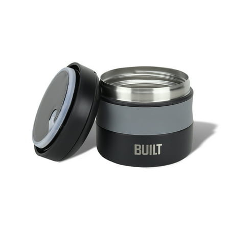 BUILT 12oz Wide Mouth Insulated Food Jar in Black