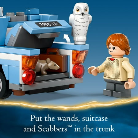LEGO Harry Potter Flying Ford Anglia, Buildable Car Toy with 2 Minifigures for Role Play, Harry Potter Toy for Kids, Harry Potter Car Fantasy Playset, Gift for Boys and Girls Ages 7 and Up, 76424