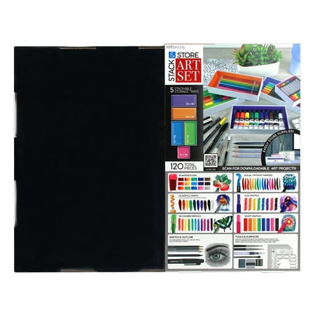 ArtSkills Stack & Store Art Set, 120 Pieces
