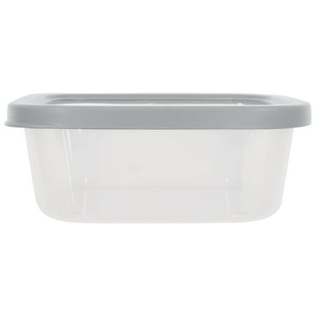 Mainstays Plastic Durable Food Storage Container Set, Gray, 6 PiecesGray,