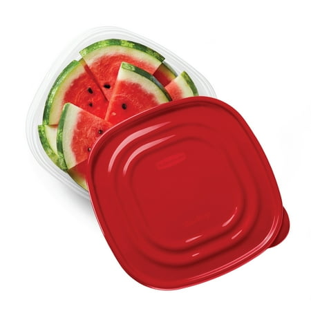 Rubbermaid TakeAlongs 11.7 Cup Food Storage Containers, Set of 2, Red4,