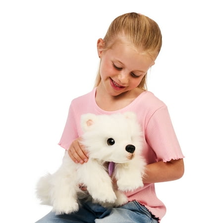Little Live Pets My Really Real Puppy Luna The Samoyed, Interactive Toy Puppy, 60+ Sounds and Reactions, Ages 4+