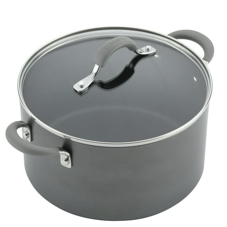 Circulon Elementum Hard-Anodized Nonstick Cookware Set, 10-Piece, Gray