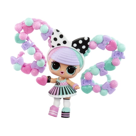LOL Surprise Hair Beads Tots with 60+ Hair Beads, Collectible Doll, DIY Hairstyles, Hair Beads, Toy Gift Girls Age 3+
