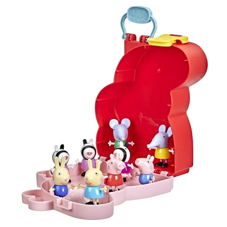 Peppa Pig Peppa's Adventures Carry-Along Brothers & Sisters Preschool Toy, 9 Figures, Ages 3+