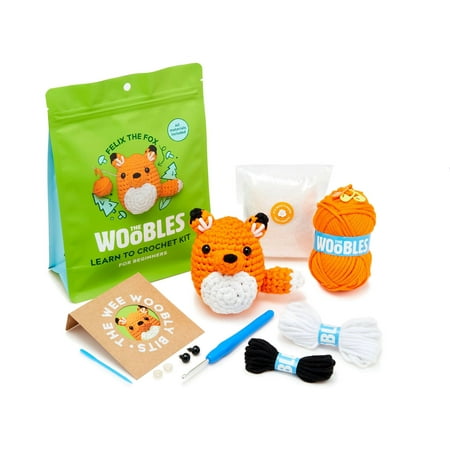 The Woobles Beginner Crochet Amigurumi Kits - Fox