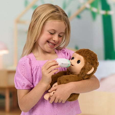 Little Live Pets My Baby Monkey Mango, 50+ Sounds and Reactions, Ages 4+