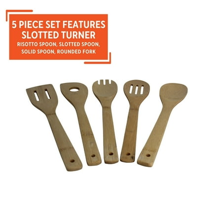 Imusa 5 Piece Bamboo Kitchen Tools