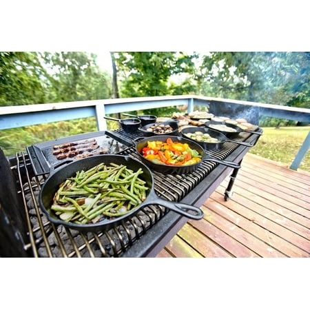 Lodge Cast Iron Seasoned 5-Piece Set with Skillet, Griddle & Dutch Oven