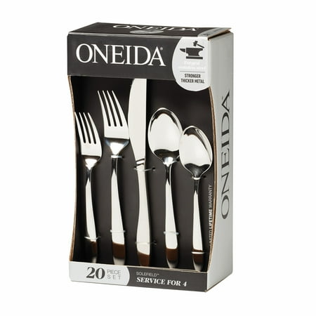 Oneida Solefield 20-Piece Stainless Steel Silverware Set (Service for 4)