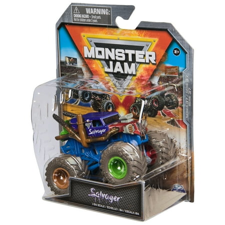 Monster Jam, Official Grave Digger Monster Truck, Die-Cast Vehicle, 1:64 Scale, Kids Toys for Boys Ages 3 and up