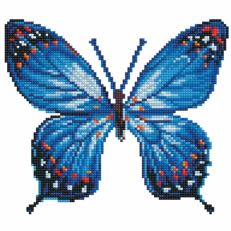 DIAMOND DOTZ? Butterfly Blues Special Edition Diamond Painting Kit