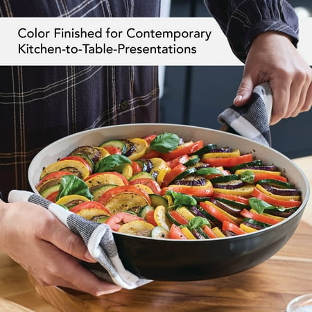 KitchenAid Ceramic Forged Aluminum Nonstick Cookware Set, 10 Piece, Onyx Black