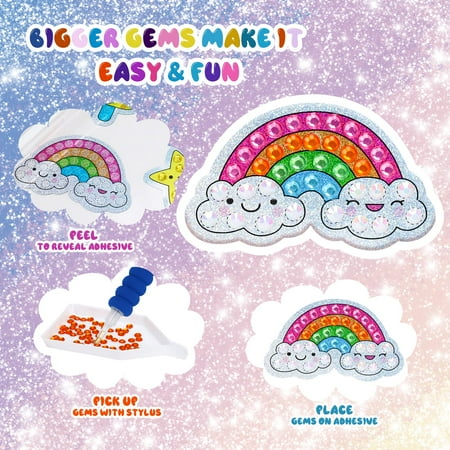 Pearoft 5 6 7 8 9 Year Old Girl Gifts Birthday Stickers Craft Kits for Kids Arts and Crafts for Kids Diamond Art Kits Gifts for 6 Year Old Girls Toys Age 7 Year Old Girl Gifts, Unicorn