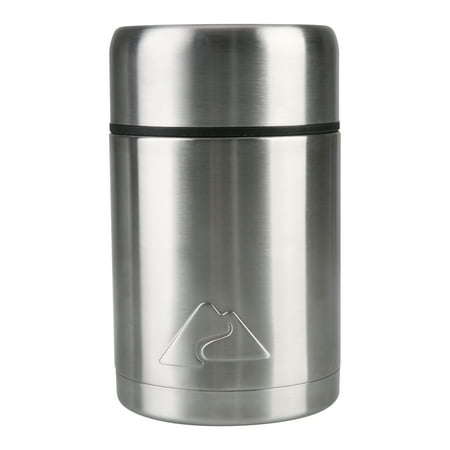 Ozark Trail 22 oz Double-Wall Vacuum-Insulated Stainless Steel Food Jar, Durable & Insulated, Perfect for Camping & Sports