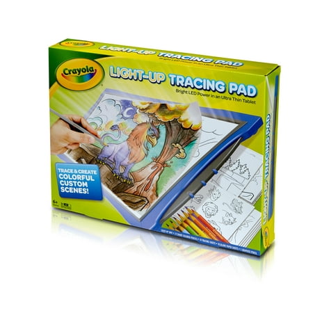 Crayola Light-Up Tracing Pad, Blue, Colored Pencils, Creative Gift for Kids & Artists, Arts & Craft Supplies, Kids Toys