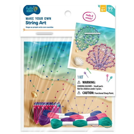 Hello Hobby Make Your Own String Art, Child Craft Kit, 6 Kits