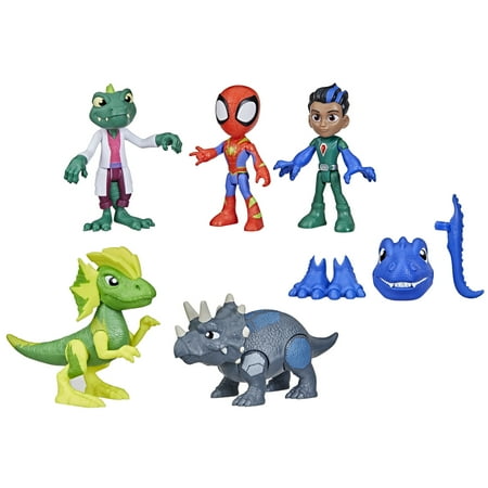 Marvel Spidey and His Amazing Friends Dino-Webs Adventure Pack, 4? (10 cm) Toys, 3+
