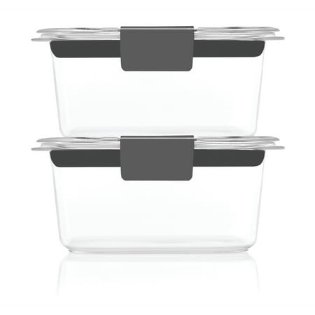 Rubbermaid Brilliance 1.3 Cup Stain-Proof Food Storage Container, Set of 2