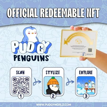 Pudgy Penguins Collectible Figures 1 Igloo Pack, 12 Styles to Collect (1 Random Figure)
