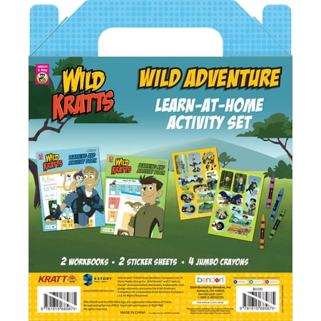 PBS Kids Wild Kratts Learn at Home Educational Kit, Child Product, Bendon