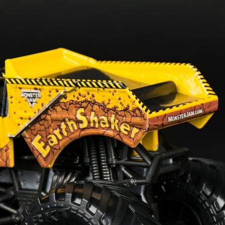 Monster Jam, Official Earth Shaker Monster Truck, Die-Cast Vehicle, 1:64 Scale, Kids Toys for Boys Ages 3 and up