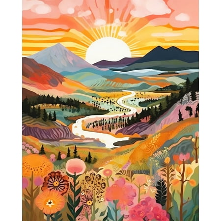 JYLMOOD DIY Paint by Number for Adults, Easy Painting by Numbers for Gift Home Wall Decor 16?W x 20?L, Other