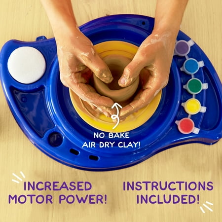 Made by Me My Very Own Pottery Wheel with Terracotta Clay, Pottery Kit, Child, Ages 6+1 Pack,